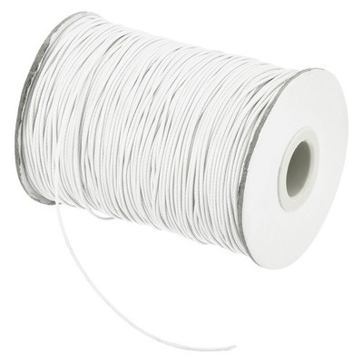 White 1.2mm Waxed Cord 175 Yard Wax Bead Thread String for Jewelry Make