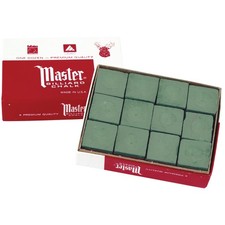 12 PCS Master Billiard Pool Cue Chalk Box Cubes Table Accessories Snooker