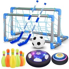 HopeRock 3-in-1 Hover Soccer Ball Hockey Bowling Set, Indoor and Outdoor Toys...
