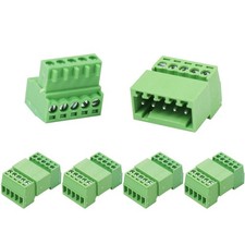 5Set 5P 2.54mm Pitch Screw Terminal Block Pluggable Connector,Pluggable Quick...