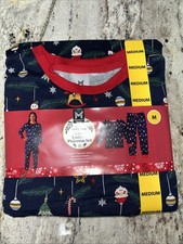NWT Member's Mark Family Sleep Women  s 2-Piece Pajama Set Navy M MediumChristmas