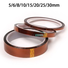 108FT High Temperature Heat Resistant Tape Polyimide Self 5/6/8/10/15/20/25/30mm