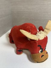 Dakin Dream Pets Bull Tabasco Vintage Stuffed Plush Red Bull Original #210
