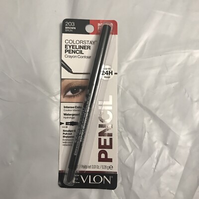 Revlon ColorStay Eyeliner with Smudger Pull Out Sharpener New 203 Brown