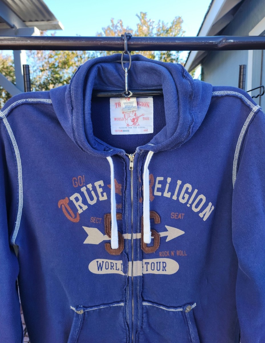 Vintage True Religion World Tour 56 Rock & Roll Full Zip Hoodie