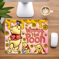 Winnie the Pooh Custom Non-Slip Neoprene Mouse Pad Home Office 4