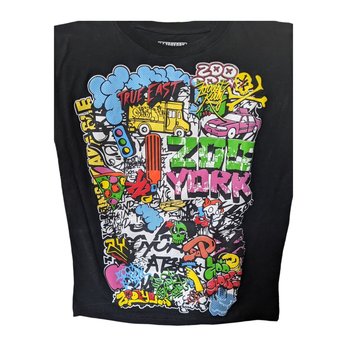 New Zoo York Graffiti True East T-Shirt Mens Medium Skateboard