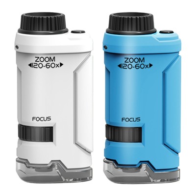Mini Microscope For Kids,The Marvin Scope For Educational Science With LED Light