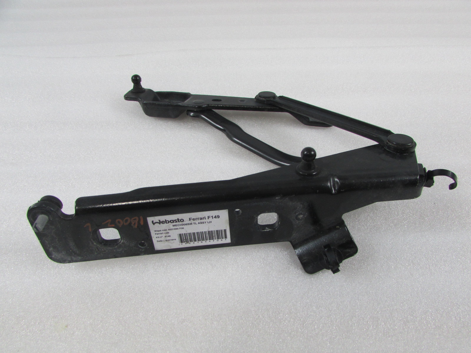 Ferrari California, LH, Left Trunk Lid Hinge, Used, P/N 80413900
