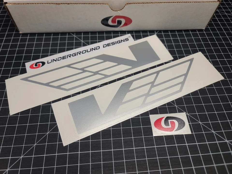 Наклейки с V-образным флагом (2 шт.) гоночные наклейки для Cadillac CTS-V Turbo CT4-V с наддувом - Изображение 3 из 4