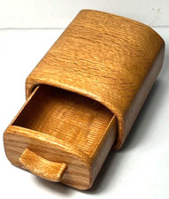 Secret, handmade, Fineline Woodworking OAK treasure box, 5" x 3 1/2",Exc Cond