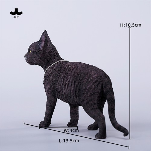 JXK 1:3 Scale Devon Rex Model Collection Realistic Cute Cat Animal Decor Gift - Picture 15 of 28