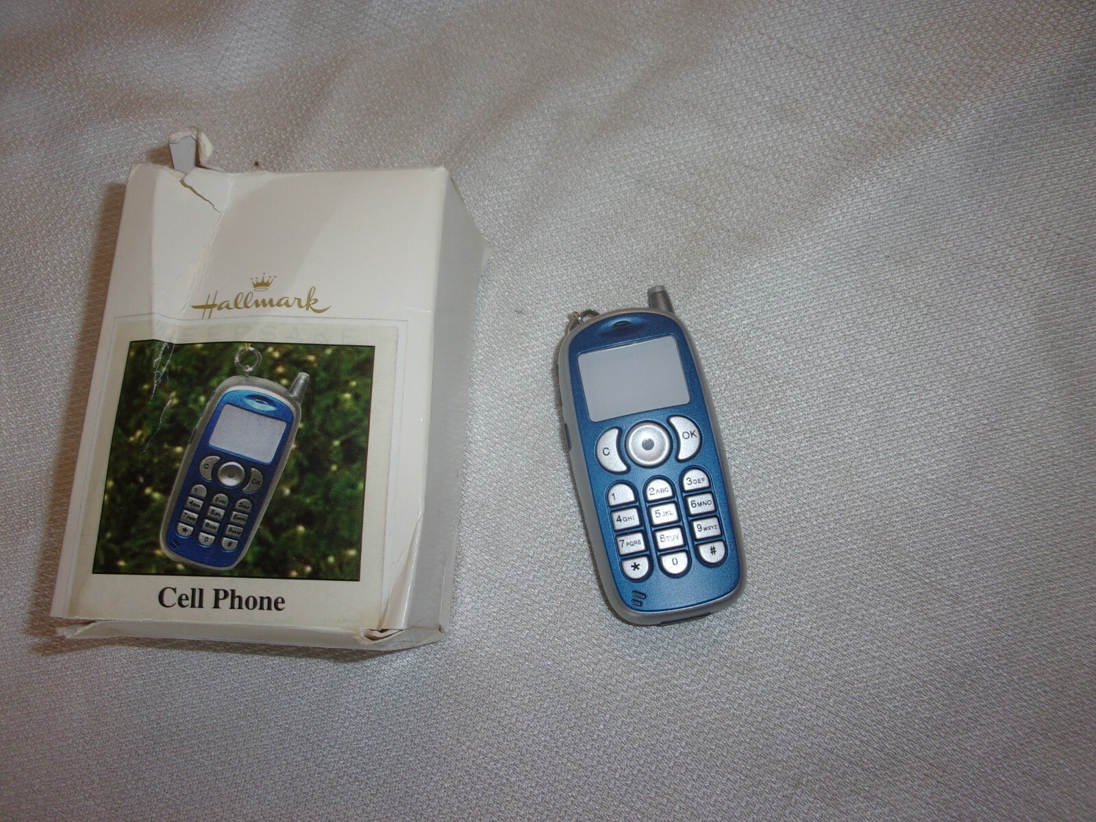 Hallmark Tributes TEST Ornament 2008 Rare Cell Phone  blue cute