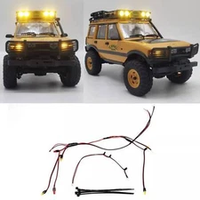 Front Rear Roof Lights Kit for 1/24 RC Crawler Car Traxxas FMS FCX24M Camel Cup