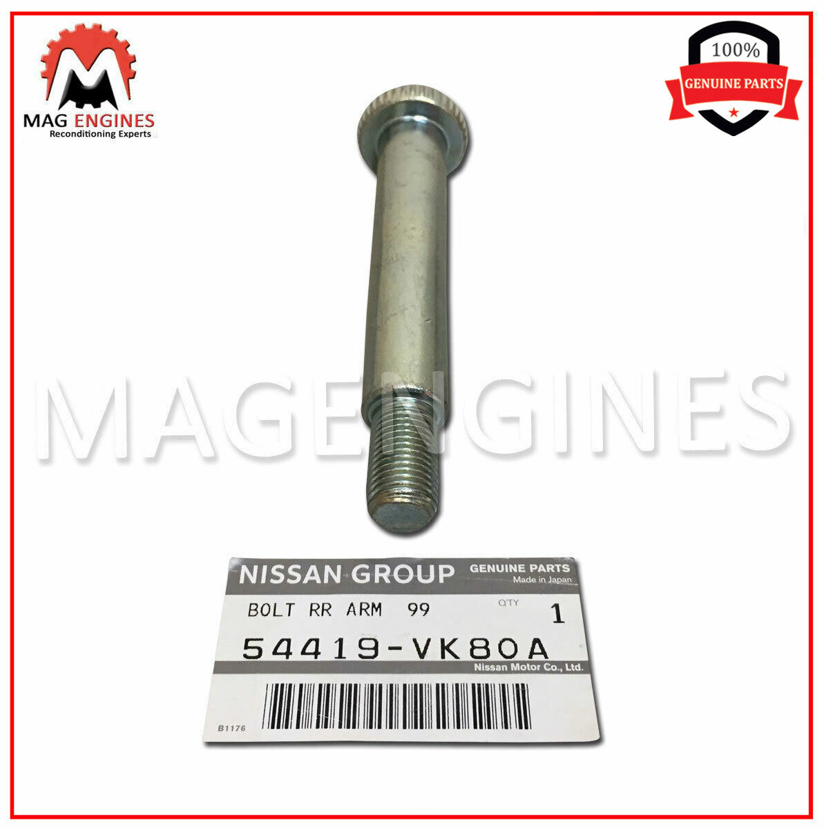 54419VK80A GENUINE OEM FRONT SUSPENSION LOWER SHAFT PIN FOR FRONTIER
