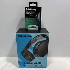 Skullcandy Hesh ANC Wireless Over-Ear Headset, True Black w/ Charging Cable ~NEW