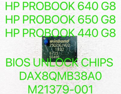 HP PROBOOK 440, 640, 650 G8, BIOS PASSWORD UNLOCK CHIP DAX8QMB38A0