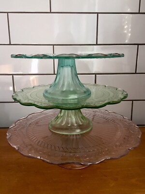 Tier Fancy Glass Cake Pristine Collect Knutsford