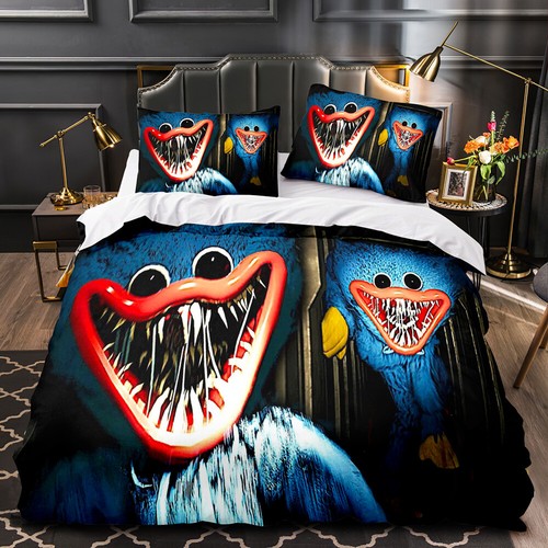 3D Poppy Playtime Huggy Wuggy Bedding Set Duvet Cover Pillowcase Double king uk - Picture 6 of 71