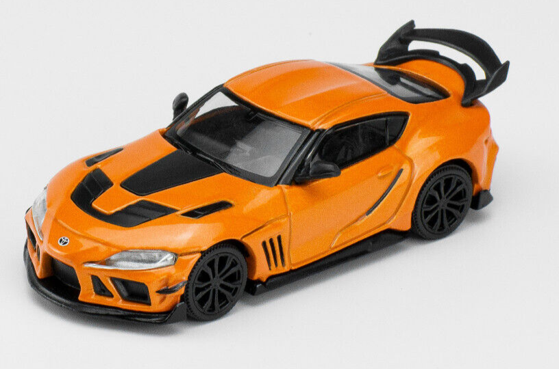 Pop Race Toyota Supra Darwin Pro 66G NWB - Orange 1:64 Scale Car