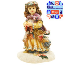 The Leonardo Collection Vintage Snow Angel Christine Haworth Girl Figurine 4x3"