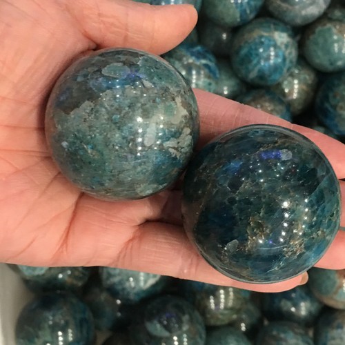 Bola de cuarzo natural de apatita de 1 libra espécimen mineral curación - Imagen 3 de 12