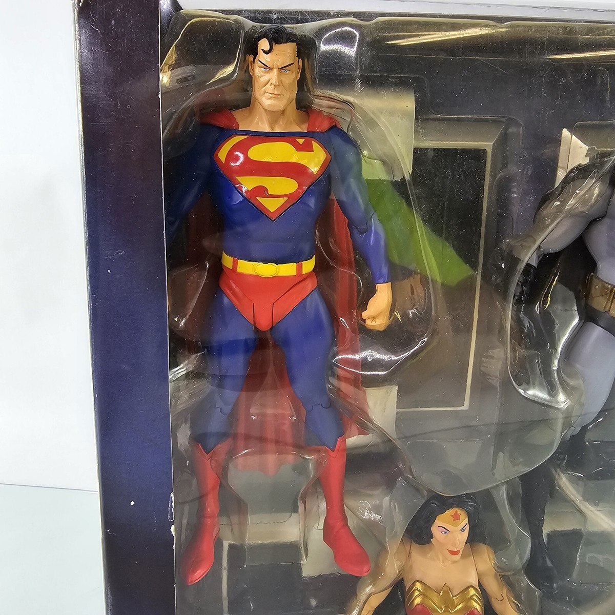JUSTICE LEAGUE Box Set & Comic Superman Batman Wonder Woman Green