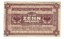 Notgeld - Wittenberg - Reichsstickstoffwerk - Firmennotgeld - 10 Pfennig - 1919