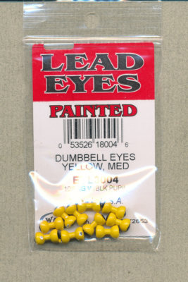 Lead Eyes Painted - yellow - medium    EYL3004