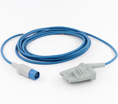 8pin Mp20 VM8 M1196A Philips SpO2 Sensor Adult Soft Tip sensor 9.8ft ...