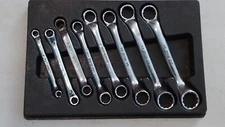 SNAP ON METRIC 8 PIECE DOUBLE OFFSET BOX END WRENCH SET 6mm-20mm. SET#PAK431020