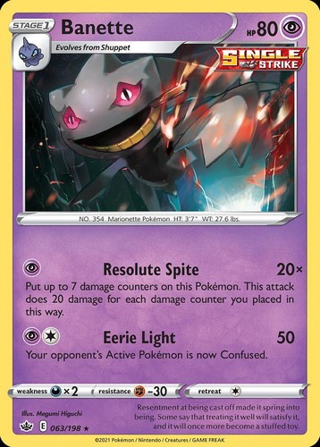 Pokemon Banette (63/233) Chilling Reign LP