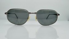 Vintage Berdel Donald Gunmetal Oval Italy Sunglasses FRAMES ONLY