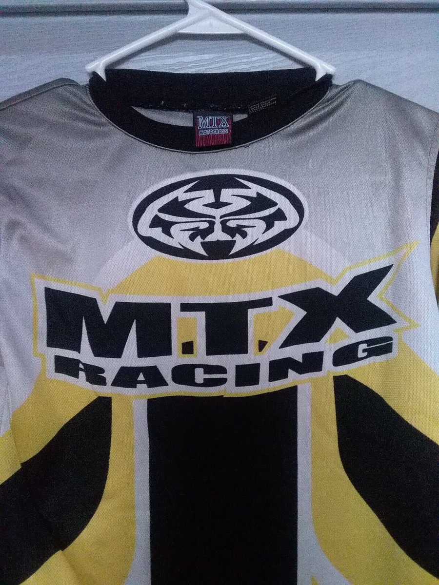 MTX Racing YELLOW Jersey Shirt Motocross Dirt Bike Off Road Size S