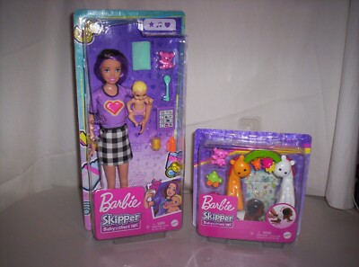 Lot N°2 De 3 Bébés Pour Poupées Barbie, Skipper Etc. - Occasion à Nettoyer, Bon état Général