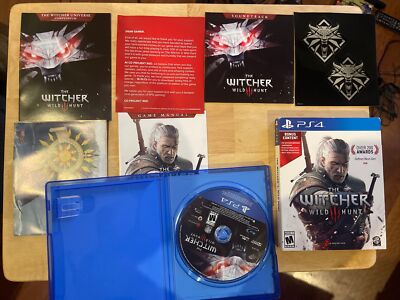 Witcher 3: Wild Hunt (PlayStation 4, 2015) With All Inserts