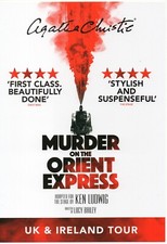 MURDER ON THE ORIENT EXPRESS - Agatha Christie - Theatre Flyer - UK Tour 2025