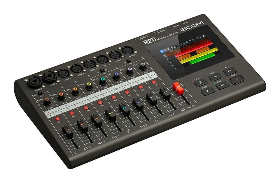 Zoom R20 Multi-Track Recorder USB Audio Interface 4.3 inch touchscreen 16-Tracks - Image 3 of 4