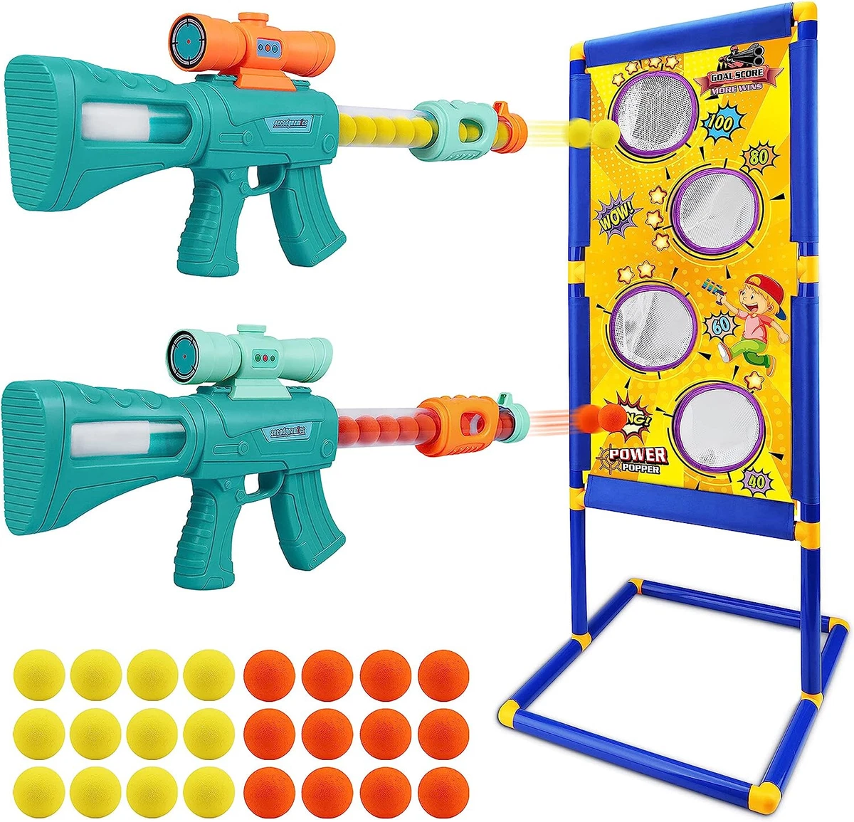 2 Player Kids Outdoor Toys for 5+ Year Old Boys Shooting Game Toy wit Target Set eBay