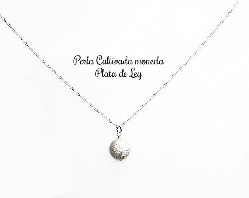 Collier Argent 925 Avec Perles De Culture Baroques Doubles 15x7 Mm - Neuf