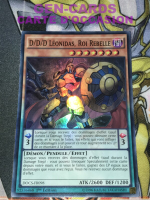 Yu Gi Oh Karte D/D/D LEONIDAS, REBELLISCHER KÖNIG DOCS-FR098 1.Auflage