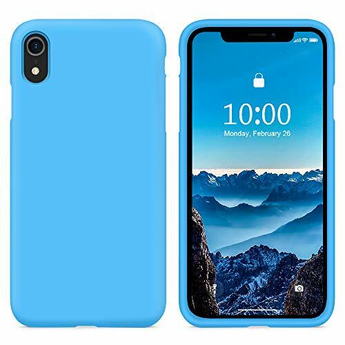 SURPHY Cover iPhone XR Silicone, Custodia iPhone XR Silicone Slim Cover (Q6n)