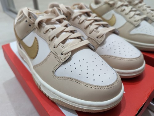 Nike Dunk Low Phantom Metallic Gold Womens US8.5 DX5930-001 Brand New In Hand | eBay