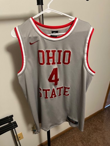 Ohio State Basketball Men’s Size Large Nike #4 Gray Throwback Jersey
