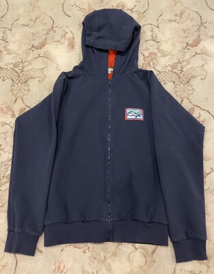 Kenzo Kids Navy Blue Cotton Hoodie Jacket size 14A