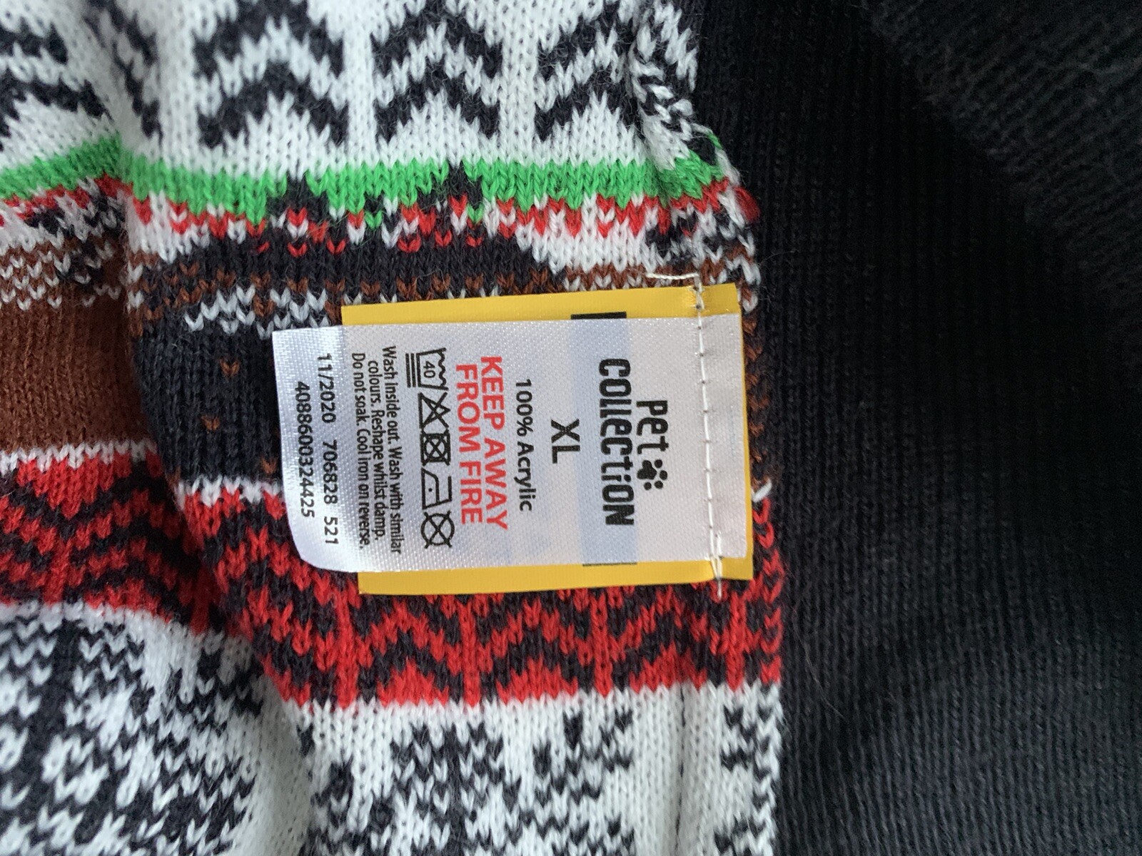 Dog Christmas Jumper Size XL eBay