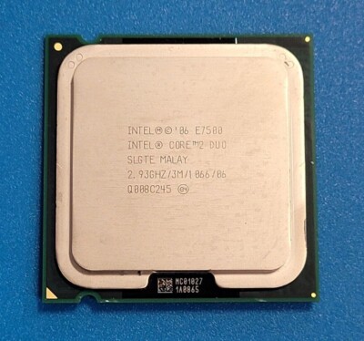 INTEL CORE 2 DUO E7500 SLGTE 2.93GHz/3M/1066/06 CPU PROCESSOR