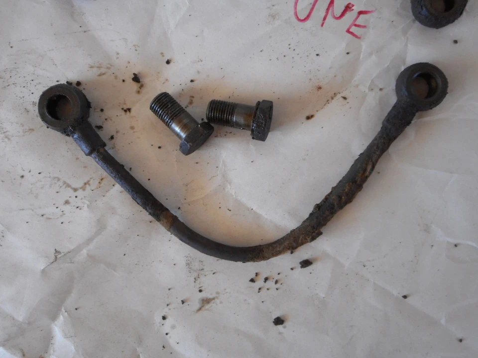 Mercedes Benz Ponton 190SL Front Steel Brake Line Pipe & Banjo Bolts Foto 3 de 4