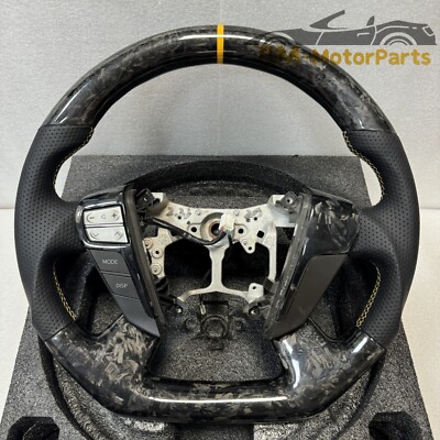 Forged Carbon Fiber Steering Wheel Fit for Toyota Alphard Vellfire Crown AH20