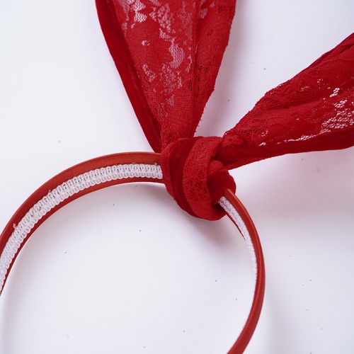 Oreja de conejo pelo aro cuello puño bola de felpa cola de conejo conjuntos herramientas de disfraces de animales - Imagen 30 de 51